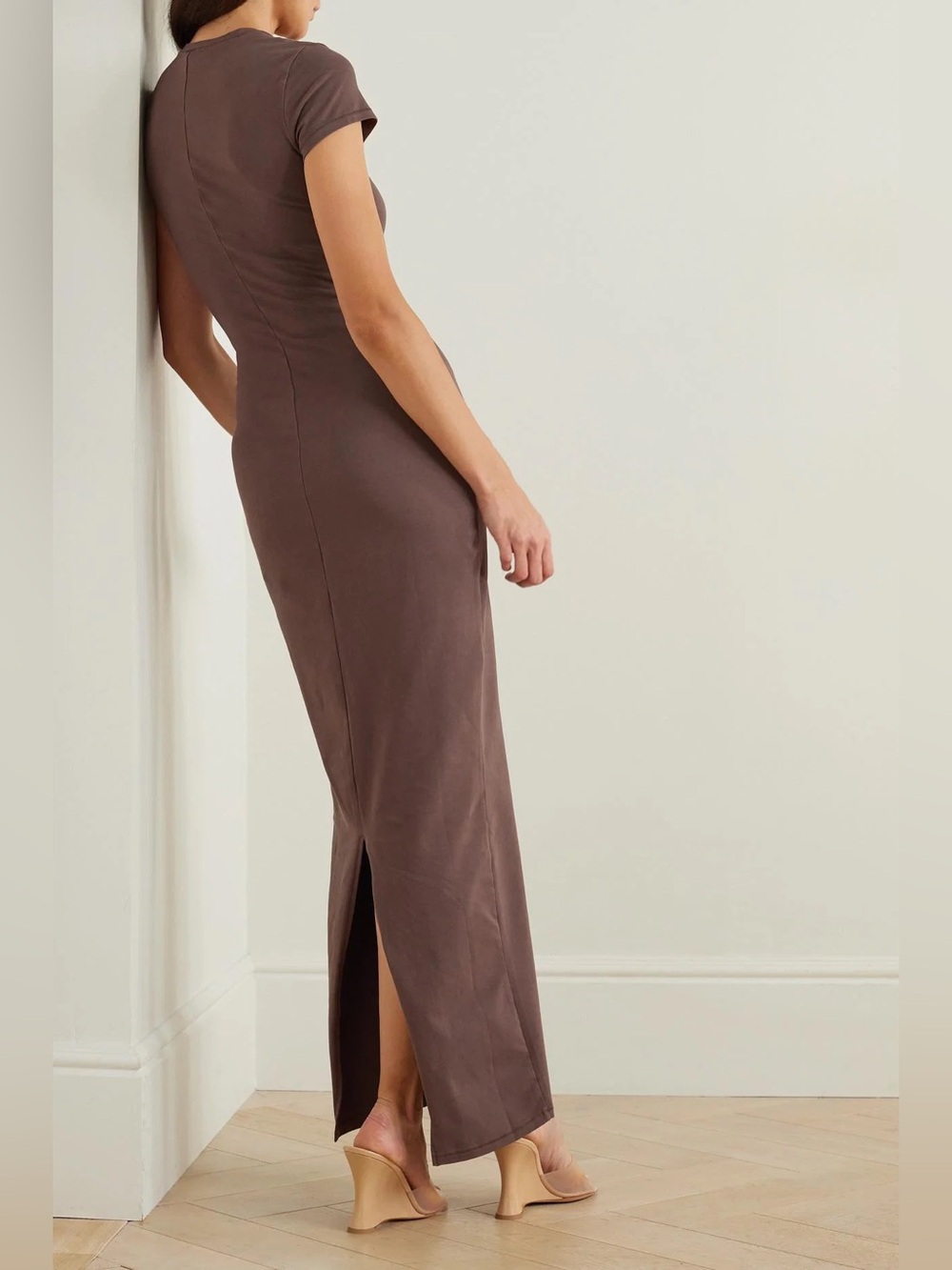 Skims Vintage T-Shirt Long Maxi Dress chocolate brown - Picture 3 of 8